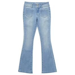 Girls &#40;7-12&#41; Squeeze Flared Patch Pocket Jeans