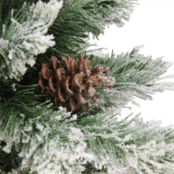 Northlight 7ft. Medium Flocked Angel Pine Christmas Tree