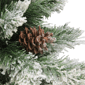 Northlight 7ft. Medium Flocked Angel Pine Christmas Tree - image 4