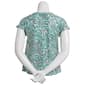 Plus Size Emily Daniels Dolman Sleeve Leaf Foil Dot Blouse - image 2