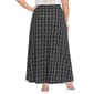 Plus Size NY Collection Tie Waist Weave Plaid Maxi Skirt - image 2
