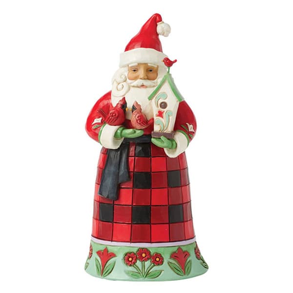 Jim Shore Highland Glen Santa Cardinals Christmas Figurine - image 