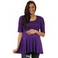 Womens 24/7 Comfort Apparel Solid 3/4 Sleeve Tunic Maternity Top - image 10