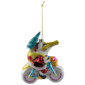Northlight Crocodile Santa Glass Christmas Ornament  - 4.25in. - image 4