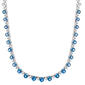 Splendere Sterling Silver Ombre Cubic Zirconia Necklace - image 2