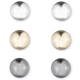 Nine West Tri-Tone Trio Post Stud Earrings Set