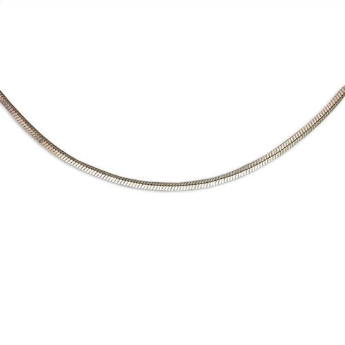 Sterling Silver 18in. Square Snake Necklace - image 