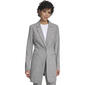 Womens Calvin Klein Long Sleeve One Button Heathered Long Jacket - image 1
