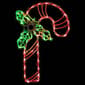Northlight Seasonal 18in. Pre-Lit Candy Cane w/ Holly Silhouette - image 2