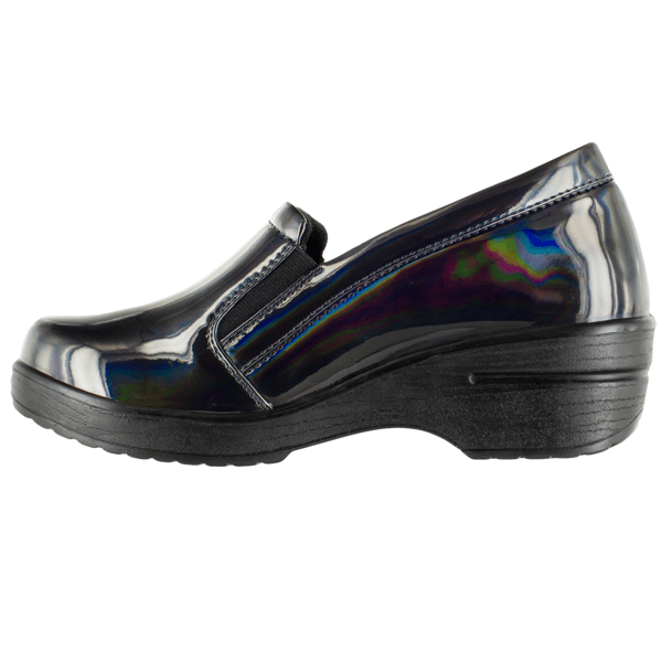Womens Easy Works by Easy Street Leeza Iridescent Clogs