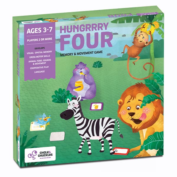 Chalk N Chuckles Hungrrry Four Memory Game