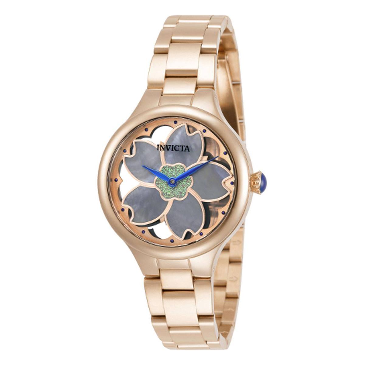 Womens Invicta Rose Gold Iridescent Dial Wildflower Watch -...