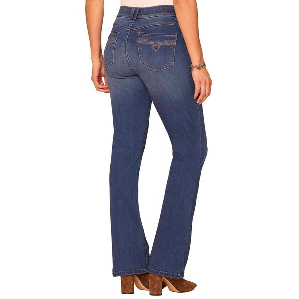 Womens Democracy “Ab”solution® Blue Itty Bitty Bootcut Jeans