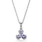 Gemstone Classics™ Round 3-Stone Tanzanite Earrings & Pendant Set - image 3
