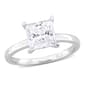 Sterling Silver 2ctw. White Moissanite Solitaire Ring - image 1