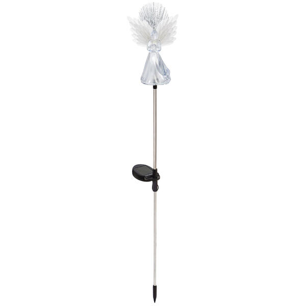 Evergreen White Heavenly Angel Solar Garden Stake - image 