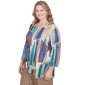 Plus Size Alfred Dunner Summer Solstice Stained Glass Blouse - image 3