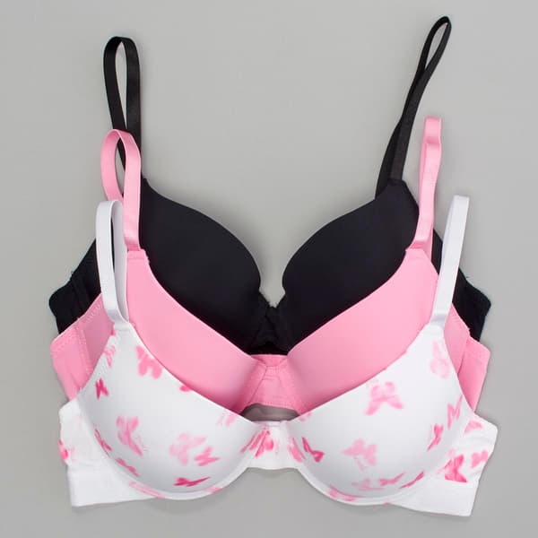 Juniors Juicy Couture 3pk. Butterfly Push Up Bras - JC4002-3PKCN - image 