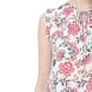 Petite NY Collection Flutter Cap Sleeve Clip Dot Floral Blouse - image 4