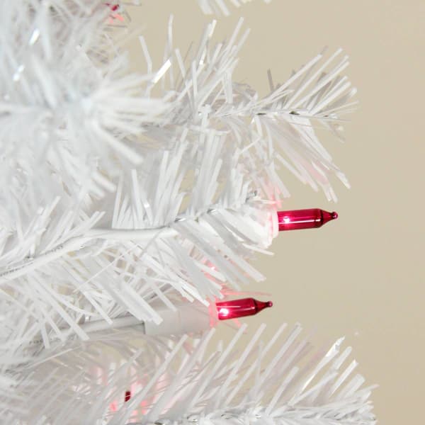 Northlight Seasonal 4ft. Pre-Lit Flat-Round Tips Wrapped Tree