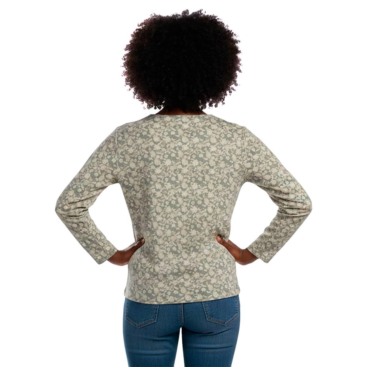 Petite Hasting & Smith Long Sleeve Cluster Ditsy Floral Tee