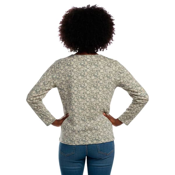 Petite Hasting & Smith Long Sleeve Cluster Ditsy Floral Tee
