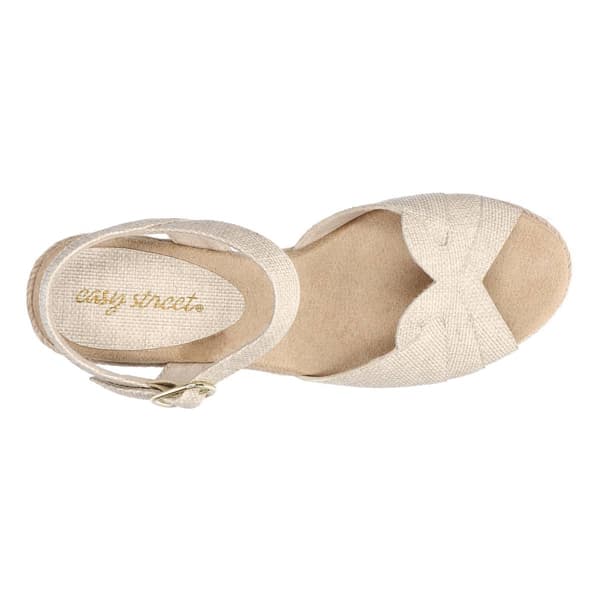 Womens Easy Street Miramar Espadrille Wedge Sandals