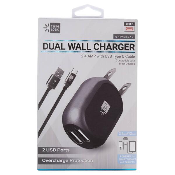 Case Logic 2.4 Amp Type C Wall USB Charger - image 