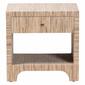 bali & pari Julia Bohemian Woven Natural Grasscloth Nightstand - image 3