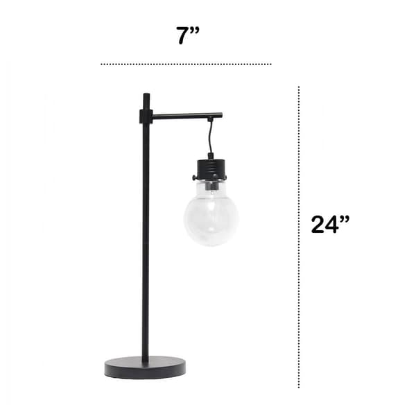 Lalia Home Barnlitt 1 Light Beacon Table Lamp w/Clear Glass Shade