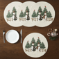 Avanti Linens Country Snowman Round Placemats - Set of 4 - image 4