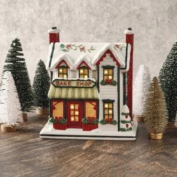 Pfaltzgraff(R) Winterberry Village Bakery with LED Light