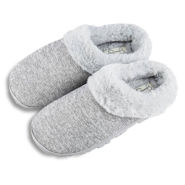 Womens Jessica Simpson Lurex Knit Clog Slip On Slippers - image 