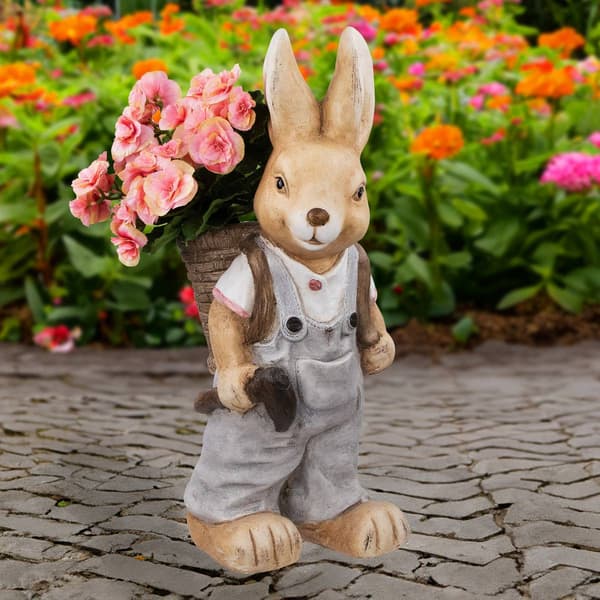 Northlight Seasonal Boy Rabbit Easter Garden Planter