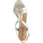 Womens Easy Street Silver Glitter Patent Slingback Sandals - image 4