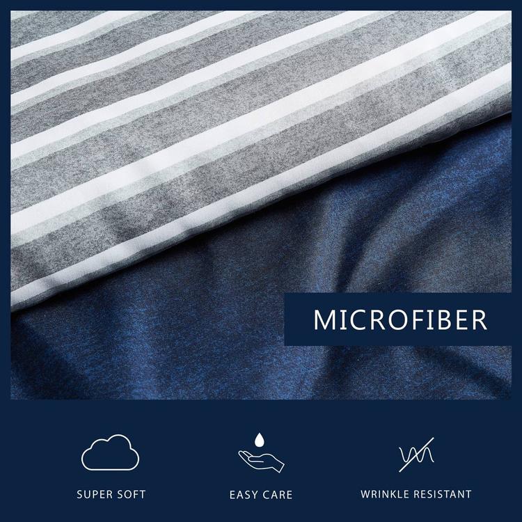 Nautica Heathered Block Microfiber Comforter Set