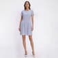 Petite Connected Apparel Short Sleeve Eyelet Pocket A-Line Dress - image 1