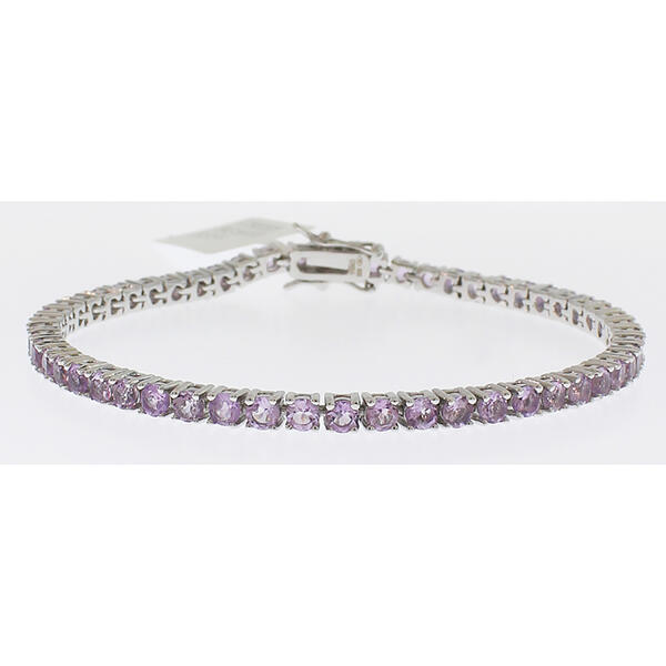 Gemstone Classics&#40;tm&#41; 3mm Pink Amethyst Bracelet - image 