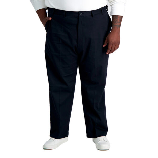 Mens Big &amp; Tall Haggar(R) Flat Front Iron Free Pants - image 