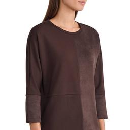 Petite Jones New York 3/4 Sleeve Blocked Dolman Serenity Tunic