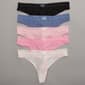 Womens Steve Madden 5pk. Ribbed Thong Panties - SM30183A5 - image 2