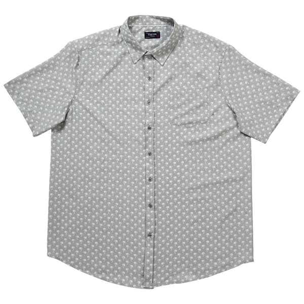 Mens Big & Tall Visitor 4 Way Stretch Palm Tree Button Down Shirt - image 