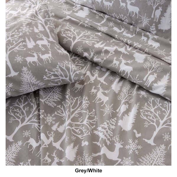 Freshfolds Premium Cotton Flannel Enchanted Woods 4pc. Sheet Set
