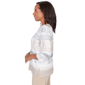 Petites Alfred Dunner Comfort & Joy Abstract Stripe Blouse - image 4