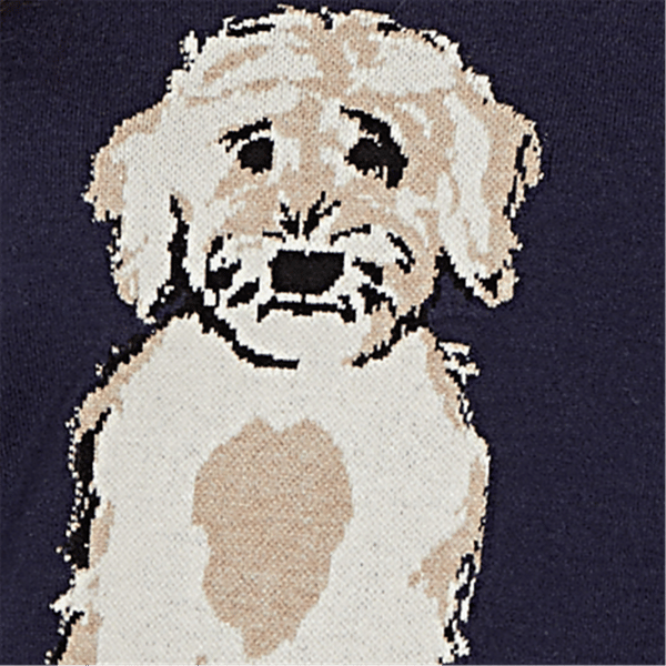 Petite Skye’s the Limit Urban Heirloom Dog Motif Sweater