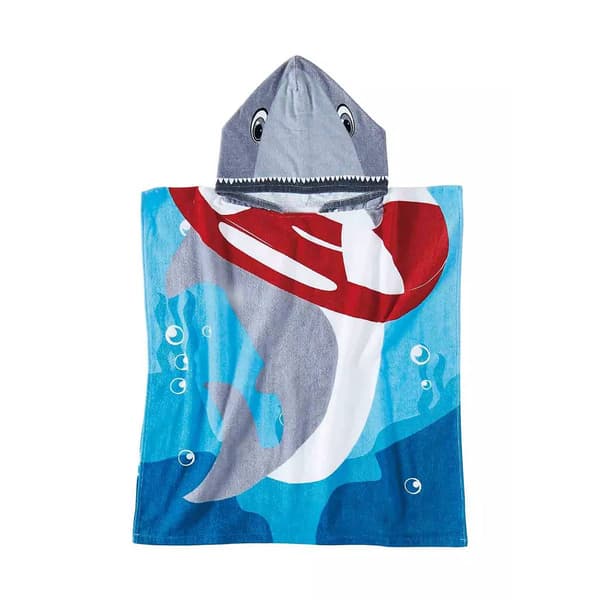 Shark Poncho Cotton Beach Towel Boscov's