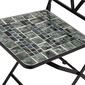 Alpine 3pc. Black & Grey Marbled Glass Mosaic Bistro Set - image 6
