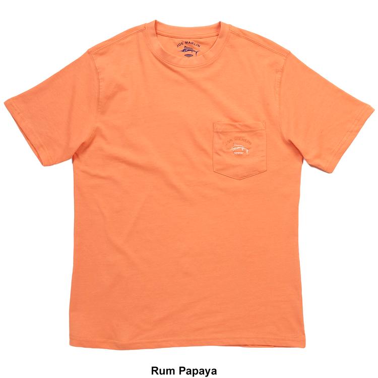 Mens Joe Marlin Embroidered Pocket Tee