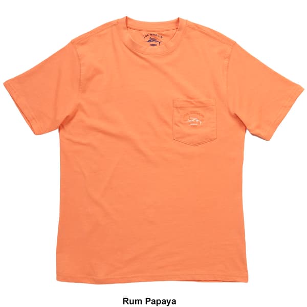 Mens Joe Marlin Embroidered Pocket Tee