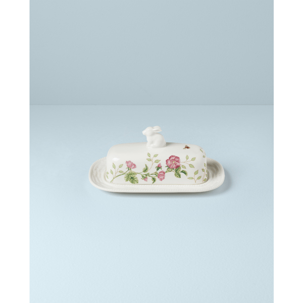 Lenox® Butterfly Meadow® Bunny Covered Butter Dish